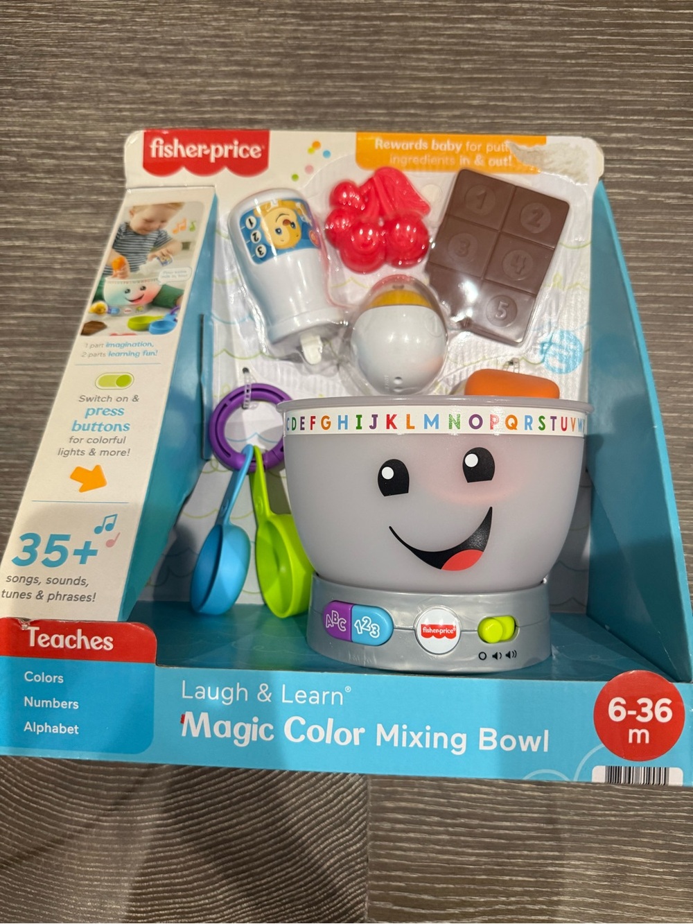 NWT Fisher-Price Laugh & Learn Magic Color Mixing Bowl
